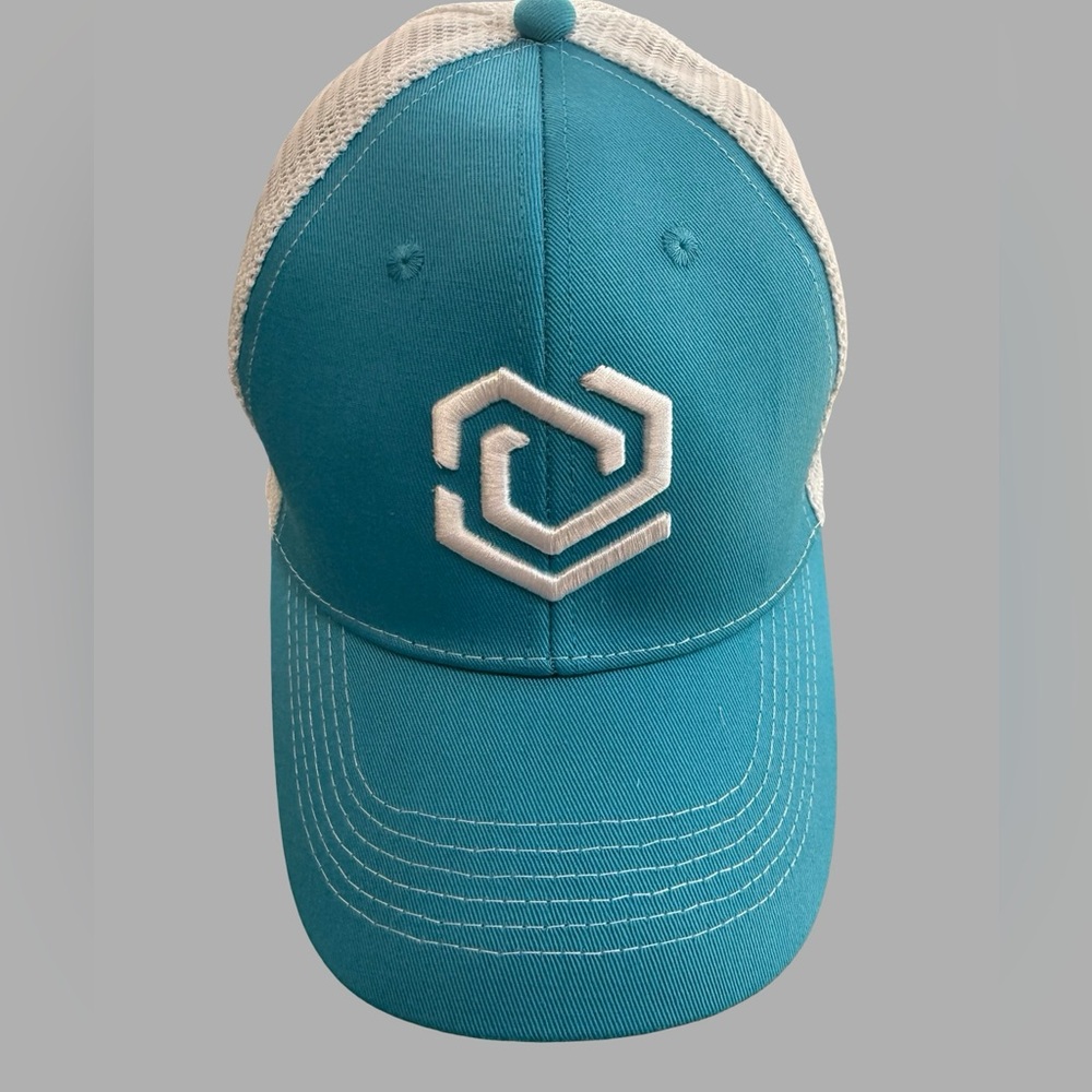ASC Engineered Solutions Blue White Trucker Hat Mesh‎ Snapback Adjustable
